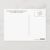 ジョン・デイ化石ベッド国立記念碑の旅行 ポストカード (裏面)