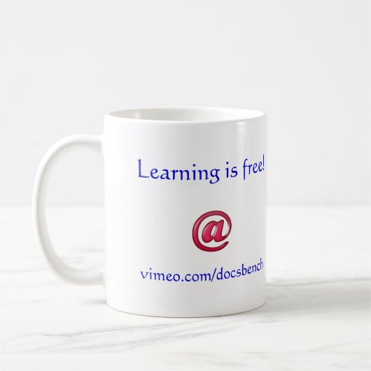 ジョン・デューイの引用文のマグ コーヒーマグカップ (左)