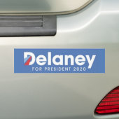 ジョン・デレーニー大統領 バンパーステッカー (車上)