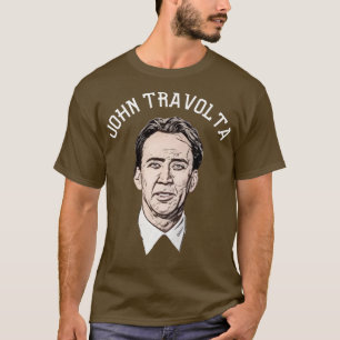 ジョン・トラボルタとしてニコラス・ケージをスポーツに参加 Tシャツ