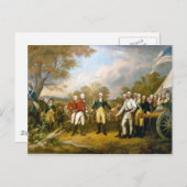ジョン・トランブルによるバーゴイン将軍の降伏 ポストカード (正面/裏面)