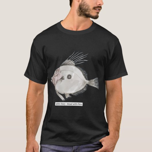 ジョン・ドーリー - ヒレ付きの頭 Tシャツ (正面)