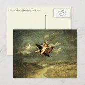 ジョン・ネイシュ著「月の妖精II」 ポストカード (正面/裏面)