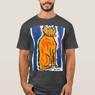 ジョン・ハインクリーオリジナル絵を描猫の電話ケース Tシャツ