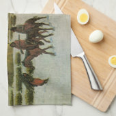 ジョン・ハウザーによる傷ついた膝でのスーキャンプ キッチンタオル (四つ折り)