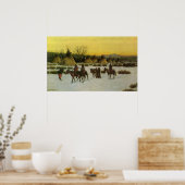 ジョン・ハウザーによる傷ついた膝でのスーキャンプ ポスター (キッチン)