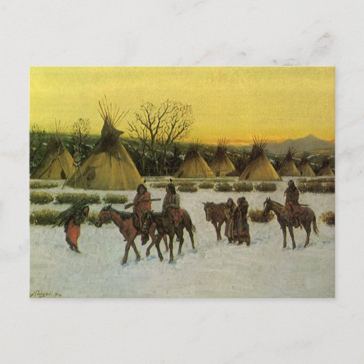 ジョン・ハウザーによる傷ついた膝でのスーキャンプ ポストカード (正面)