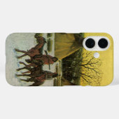 ジョン・ハウザーによる「ウーンデッド・ニーでのスー族キャンプ」 Case-Mate iPhoneケース (裏面 (横))