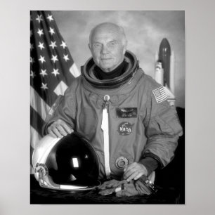 ジョン・ハーシェル・グレン宇宙飛行士 ポスター