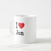 ジョン·ハートTシャツが好き コーヒーマグカップ (正面左)
