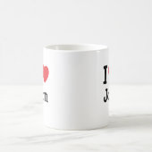 ジョン·ハートTシャツが好き コーヒーマグカップ (中央)