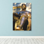 ジョン・ハーバードの彫像 キャンバスプリント (インサイチュ (ウッドフロア))