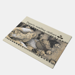 ジョン・バウアーが来客を待ち望むCC1235を取り押さえる ドアマット