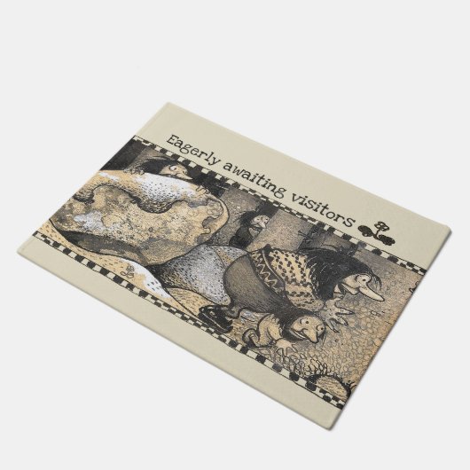 ジョン・バウアーが来客を待ち望むCC1235を取り押さえる ドアマット (アングル)