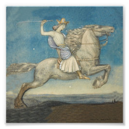 ジョン・バウアーの水彩画「王子が到着した」 フォトプリント           