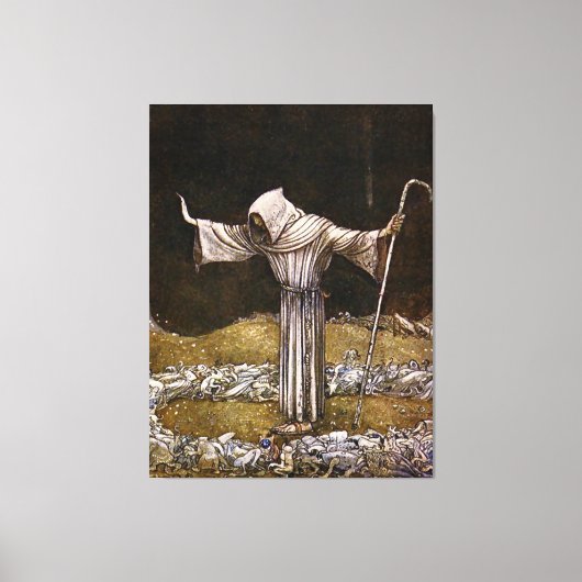 ジョン・バウアーの「ブラザー・マーティン」水彩画 キャンバスプリント (正面)