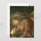 ジョン・バウアーの「彼女はクマにキスをした」 ポストカード (正面/裏面)