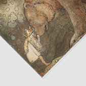 ジョン・バウアーの「彼女はクマにキスをした」 薄葉紙 (詳細)