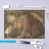 ジョン・バウアーの「彼女はクマにキスをした」 薄葉紙 (クラフト)