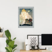 ジョン・バウアー城のバラ色の雲 ポスター (ホームオフィス)