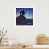 ジョン・バウアー・キング・オブ・トロル・マウンテン・イン・ブルー ポスター (キッチン)