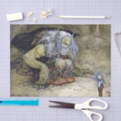 ジョン・バウアー「トロールと一緒の男の子」 薄葉紙 (クラフト)