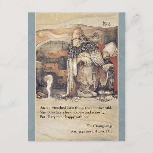 ジョン・バウアー・トロール夫妻、ベビーCC1024 ポストカード (正面)