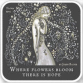 ジョン・バウアー フローラの女神 花 春の再生 シール (正面)