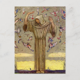 ジョン・バウアー『兄弟のマーティンと鳥』 ポストカード