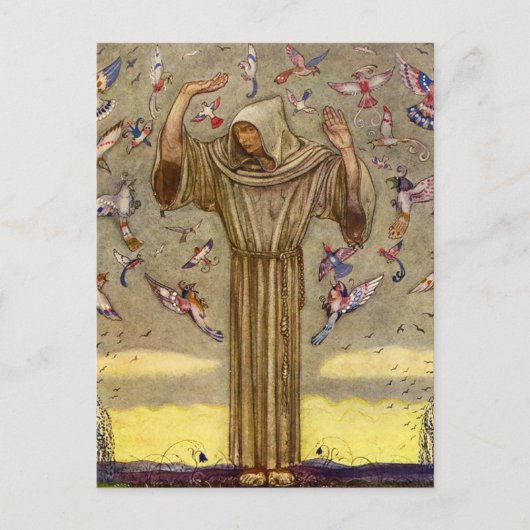 ジョン・バウアー『兄弟のマーティンと鳥』 ポストカード (正面)