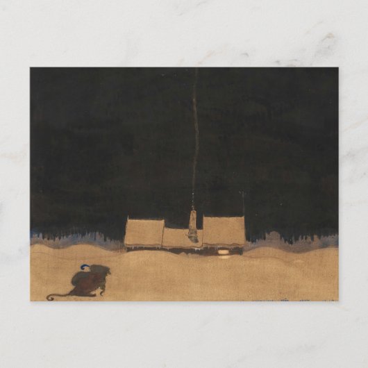 ジョン・バウアー – 山の足のコテージ ポストカード (正面)