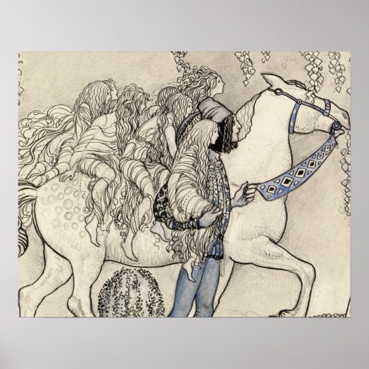 ジョン・バウアー – 彼がビットで率いた馬 ポスター (正面)