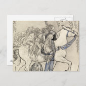 ジョン・バウアー – 彼がビットで率いた馬 ポストカード (正面/裏面)