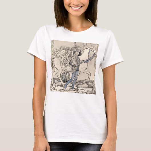 ジョン·バウアー-彼は馬の手綱を引いた Tシャツ (正面)