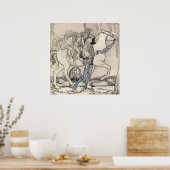 ジョン・バウアー – 馬の手綱で彼は馬を率いた ポスター (キッチン)