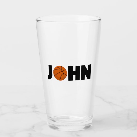 ジョン・バスケットボール タンブラーグラス (正面)