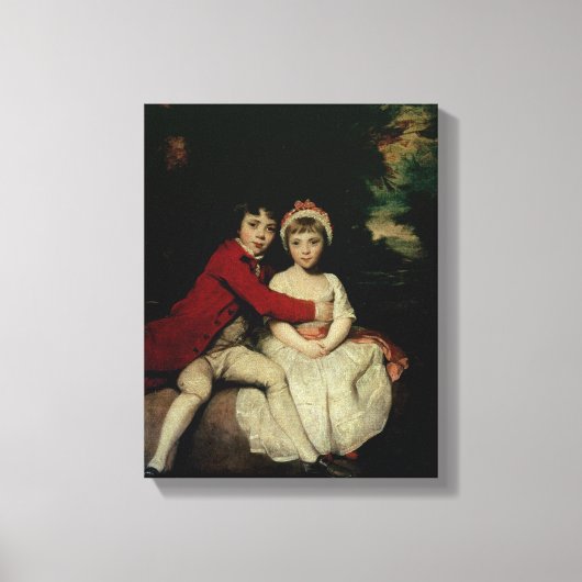 ジョン・パーカーと彼の妹テレサ, 1779 キャンバスプリント (正面)