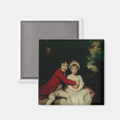 ジョン・パーカーと彼の妹テレサ, 1779 マグネット (正面/裏面)