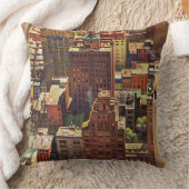 ジョン・ファルターによるニューヨーク市の鳥瞰図 クッション (ブランケット)