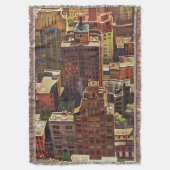 ジョン・ファルターによるニューヨーク市の鳥瞰図 スローブランケット (正面縦)