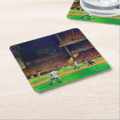 ジョン・ファルターの光の下に スクエアペーパーコースター (アングル)