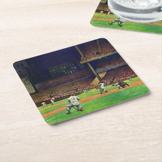 ジョン・ファルターの光の下に スクエアペーパーコースター (アングル)