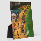 ジョン・ファーターによるゴルフ練習場 フォトプラーク (側面)