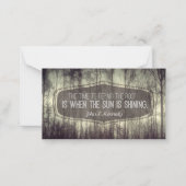 ジョン・フィッツジェラルド・ケネディ感動的引用文修理 ノートカード (正面)