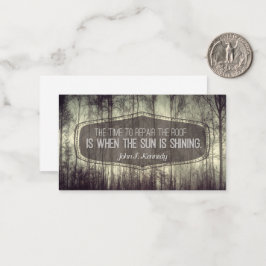 ジョン・フィッツジェラルド・ケネディ感動的引用文修理 ノートカード