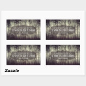 ジョン・フィッツジェラルド・ケネディ感動的引用文修理 長方形シール (シート)