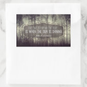 ジョン・フィッツジェラルド・ケネディ感動的引用文修理 長方形シール (バッグ)