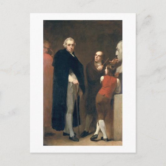 ジョン・フラックスマン(1755年~1826年)ウィルの胸像をモデルにした ポストカード (正面)