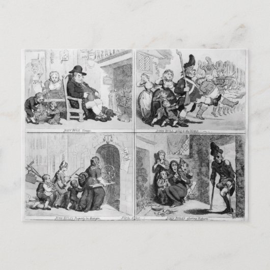 ジョン・ブルの進歩 ポストカード (正面)