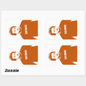 ジョン・ベルーシ・スキー 長方形シール (シート)